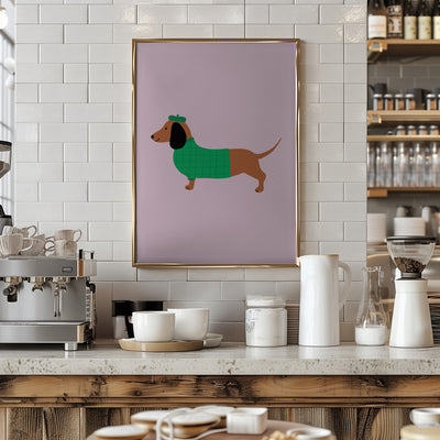 Dachshund - Stretched Canvas, Poster or Fine Art Print I Heart Wall Art