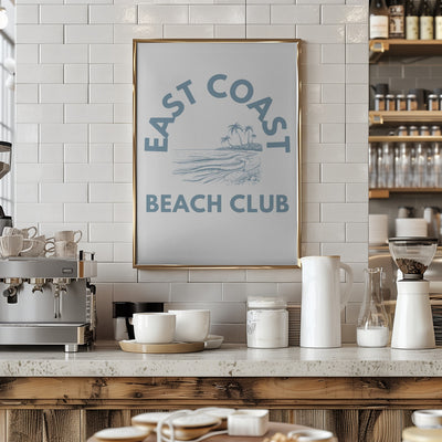 East Coast Beach Club - Stretched Canvas, Poster or Fine Art Print I Heart Wall Art