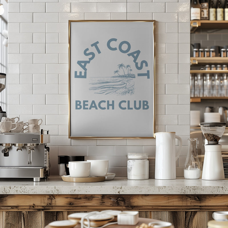 East Coast Beach Club - Stretched Canvas, Poster or Fine Art Print I Heart Wall Art