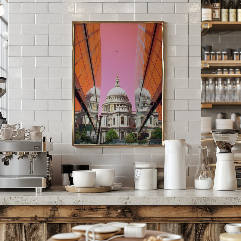 St Pauls View - Stretched Canvas, Poster or Fine Art Print I Heart Wall Art