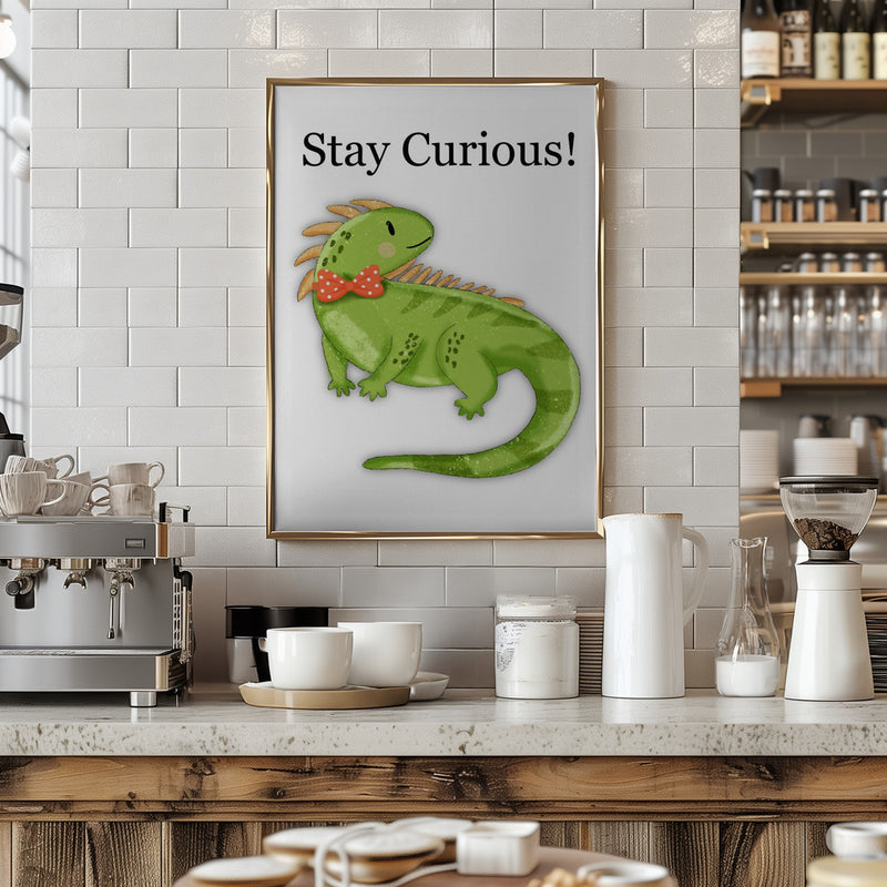 Stay Curious! - Stretched Canvas, Poster or Fine Art Print I Heart Wall Art