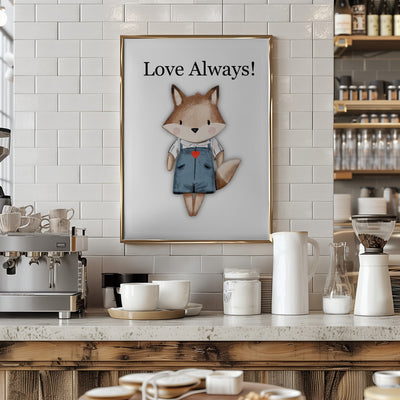 Love Always! - Stretched Canvas, Poster or Fine Art Print I Heart Wall Art