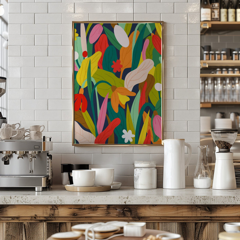 Botanical Symphony - Stretched Canvas, Poster or Fine Art Print I Heart Wall Art