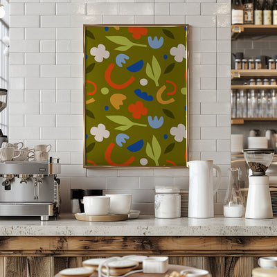 Olive Meadow - Stretched Canvas, Poster or Fine Art Print I Heart Wall Art