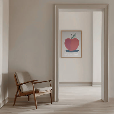 This is an Apple - Stretched Canvas, Poster or Fine Art Print I Heart Wall Art