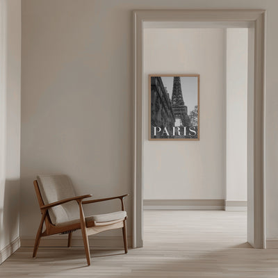 Paris Text 1 - Stretched Canvas, Poster or Fine Art Print I Heart Wall Art