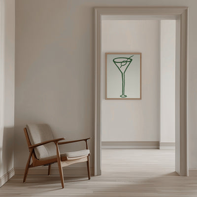 Cocktail Green - Stretched Canvas, Poster or Fine Art Print I Heart Wall Art