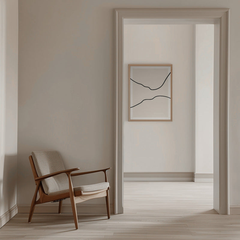 Soft Abstract Lines Art - Stretched Canvas, Poster or Fine Art Print I Heart Wall Art