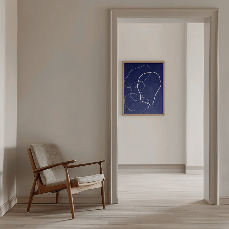 Minimalist Design with Organic Shapes - Stretched Canvas, Poster or Fine Art Print I Heart Wall Art