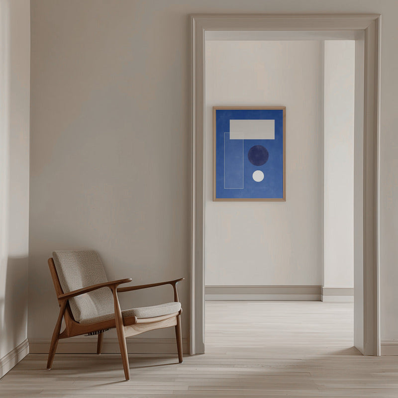 Minimalist Geometric shapes - Stretched Canvas, Poster or Fine Art Print I Heart Wall Art