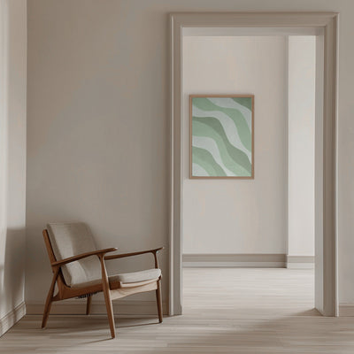 Verdant Waves - Stretched Canvas, Poster or Fine Art Print I Heart Wall Art