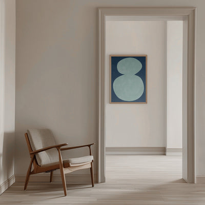 Mint Silhouette - Stretched Canvas, Poster or Fine Art Print I Heart Wall Art