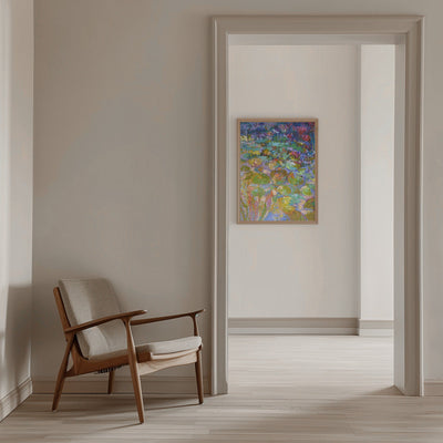 Lush Water Lilies - Stretched Canvas, Poster or Fine Art Print I Heart Wall Art