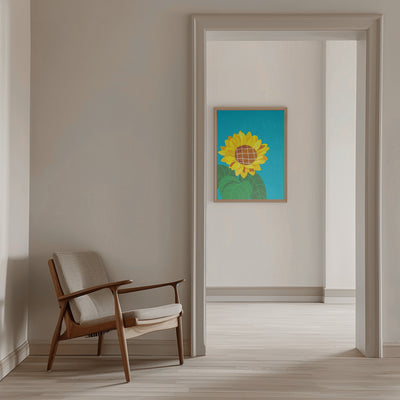 Sunflower - Stretched Canvas, Poster or Fine Art Print I Heart Wall Art