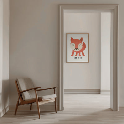 Red Fox - Stretched Canvas, Poster or Fine Art Print I Heart Wall Art