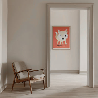 Polar Fox - Stretched Canvas, Poster or Fine Art Print I Heart Wall Art