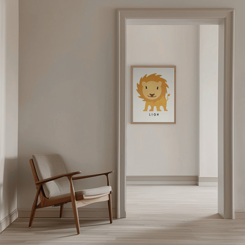 Lion - Stretched Canvas, Poster or Fine Art Print I Heart Wall Art