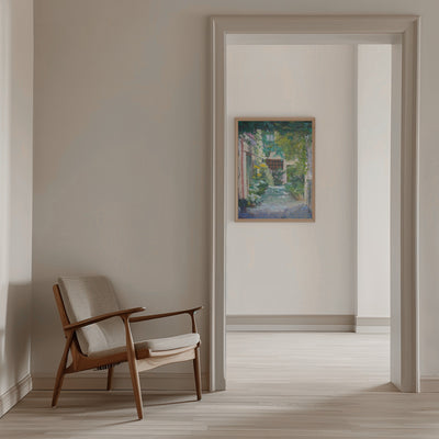 Courtyard - Stretched Canvas, Poster or Fine Art Print I Heart Wall Art