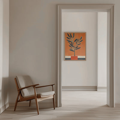 Orange Plant - Stretched Canvas, Poster or Fine Art Print I Heart Wall Art