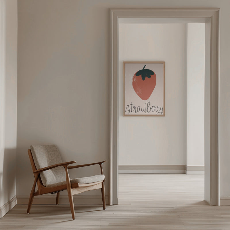 Strawberry - Stretched Canvas, Poster or Fine Art Print I Heart Wall Art