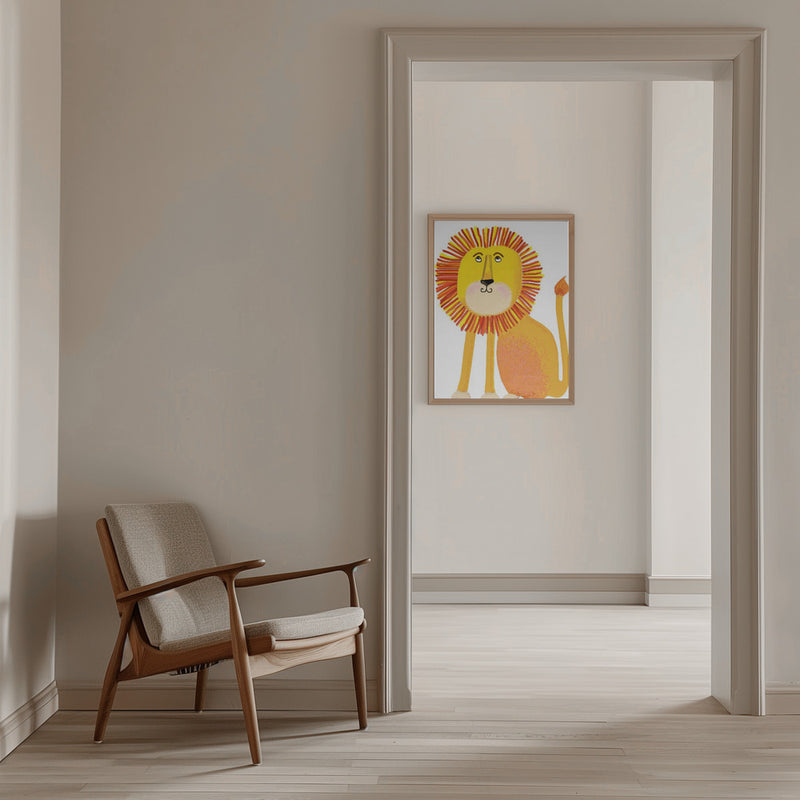 Lion - Stretched Canvas, Poster or Fine Art Print I Heart Wall Art