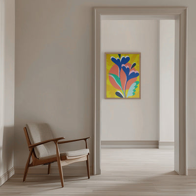 Floral Harmony - Stretched Canvas, Poster or Fine Art Print I Heart Wall Art