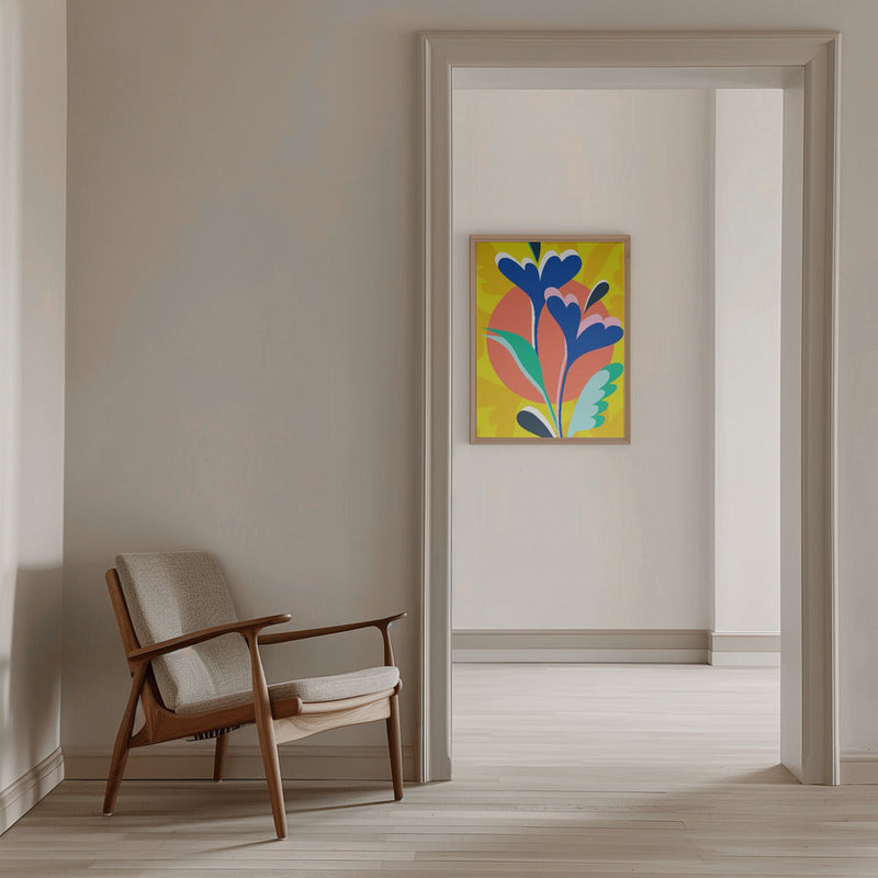 Floral Harmony - Stretched Canvas, Poster or Fine Art Print I Heart Wall Art