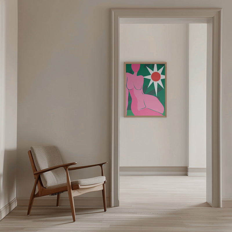 Pink Reverie - Stretched Canvas, Poster or Fine Art Print I Heart Wall Art