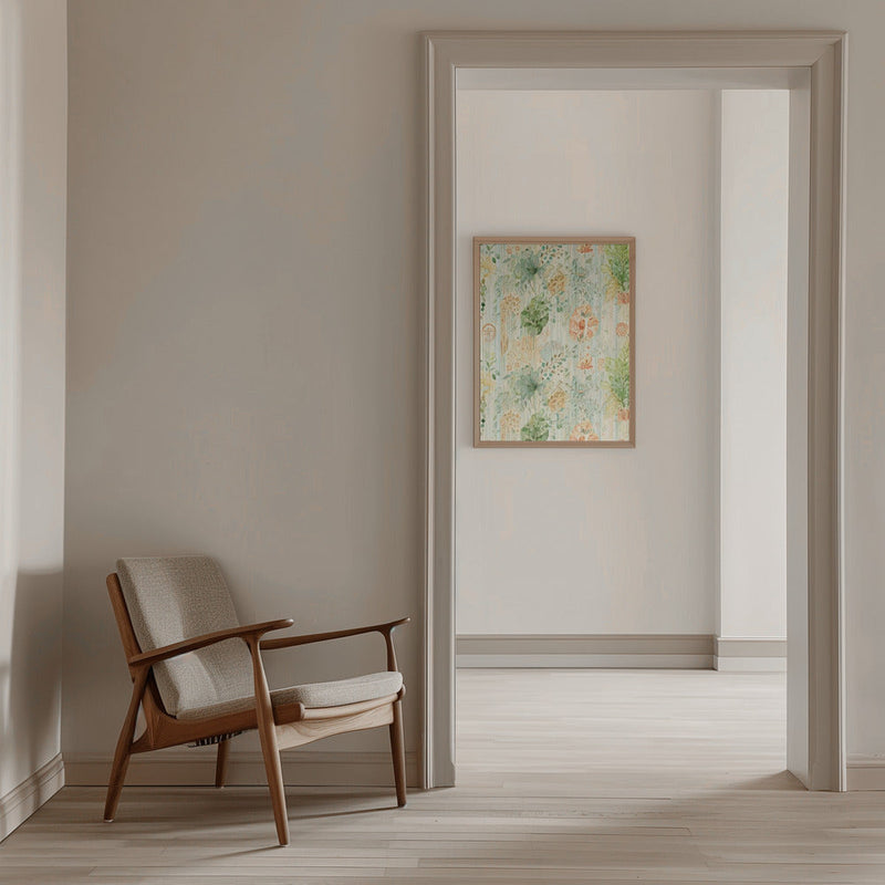 Soft Botanical Dream - Stretched Canvas, Poster or Fine Art Print I Heart Wall Art