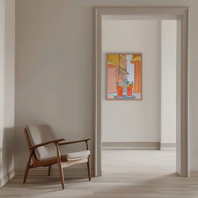 Two Aperols Please! - Stretched Canvas, Poster or Fine Art Print I Heart Wall Art