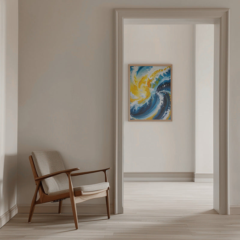 Oceanic Whirlwind - Stretched Canvas, Poster or Fine Art Print I Heart Wall Art