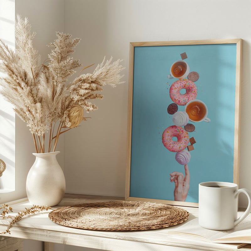 Weekend donuts - Stretched Canvas, Poster or Fine Art Print I Heart Wall Art