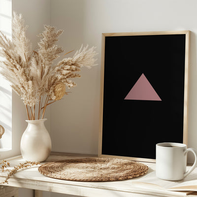 Pink Triangle - Stretched Canvas, Poster or Fine Art Print I Heart Wall Art