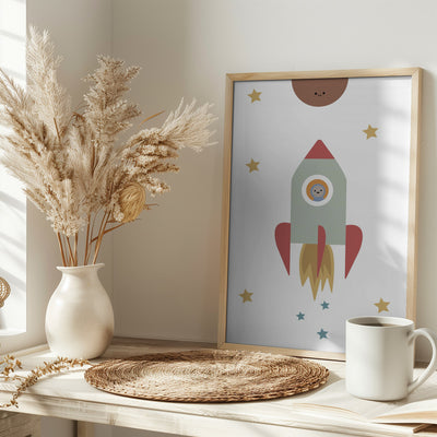 Solar Rocket - Stretched Canvas, Poster or Fine Art Print I Heart Wall Art