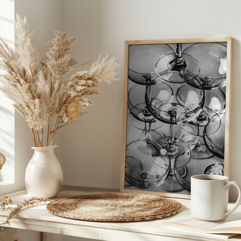 Champagne tower_8 - Stretched Canvas, Poster or Fine Art Print I Heart Wall Art