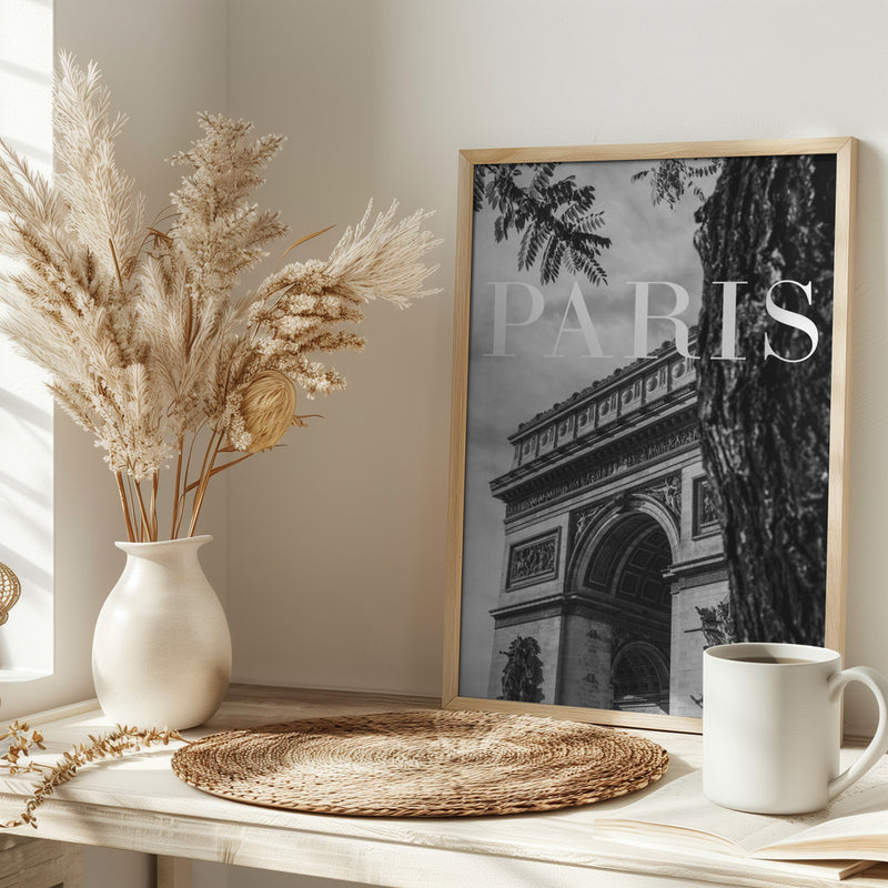 Paris Text 7 - Stretched Canvas, Poster or Fine Art Print I Heart Wall Art