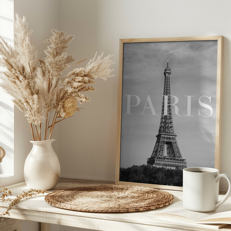 Paris Text 2 - Stretched Canvas, Poster or Fine Art Print I Heart Wall Art