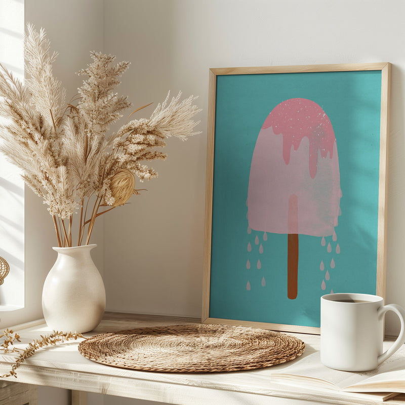 Yummy Ice Cream - Stretched Canvas, Poster or Fine Art Print I Heart Wall Art