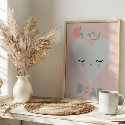 Oh My Dear - Stretched Canvas, Poster or Fine Art Print I Heart Wall Art