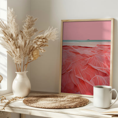 Coral Beach - Stretched Canvas, Poster or Fine Art Print I Heart Wall Art