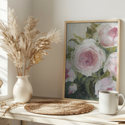 Freyia painterly florals - Stretched Canvas, Poster or Fine Art Print I Heart Wall Art