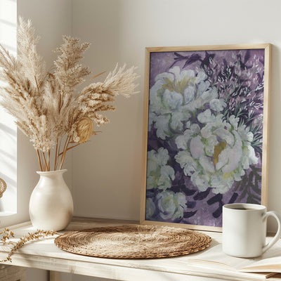 Eliany painterly bouquet - Stretched Canvas, Poster or Fine Art Print I Heart Wall Art