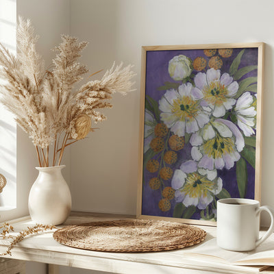 Choi painterly bouquet - Stretched Canvas, Poster or Fine Art Print I Heart Wall Art