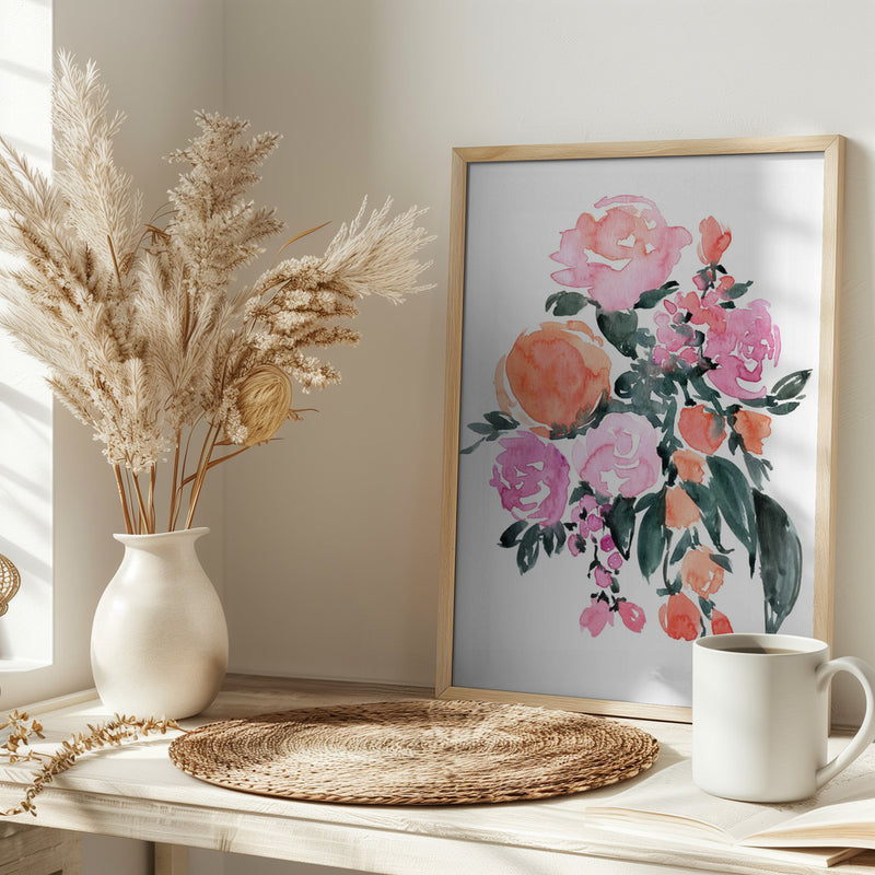 Heidi bouquet - Stretched Canvas, Poster or Fine Art Print I Heart Wall Art