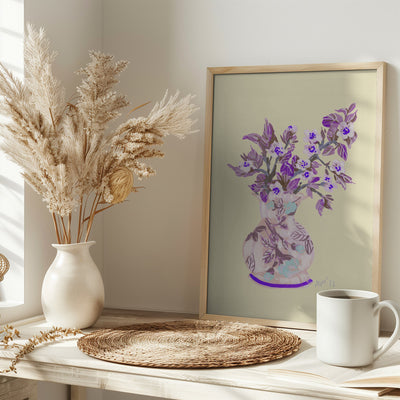 Apple Blossom - Violet - Stretched Canvas, Poster or Fine Art Print I Heart Wall Art