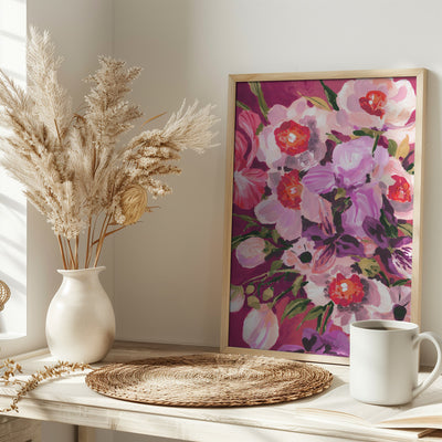 Pink Orchids - Stretched Canvas, Poster or Fine Art Print I Heart Wall Art