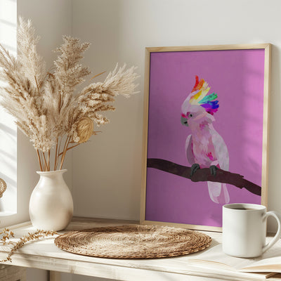 Pride Galah - Stretched Canvas, Poster or Fine Art Print I Heart Wall Art