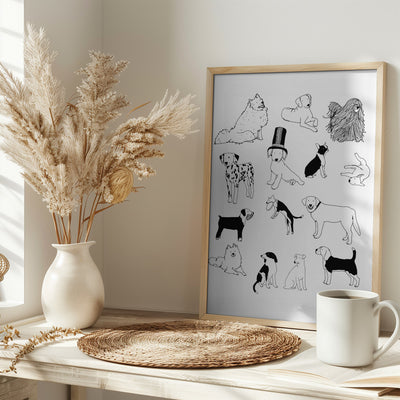 Dogs - Stretched Canvas, Poster or Fine Art Print I Heart Wall Art