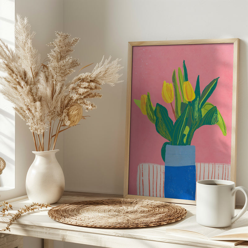 Tulips - Stretched Canvas, Poster or Fine Art Print I Heart Wall Art