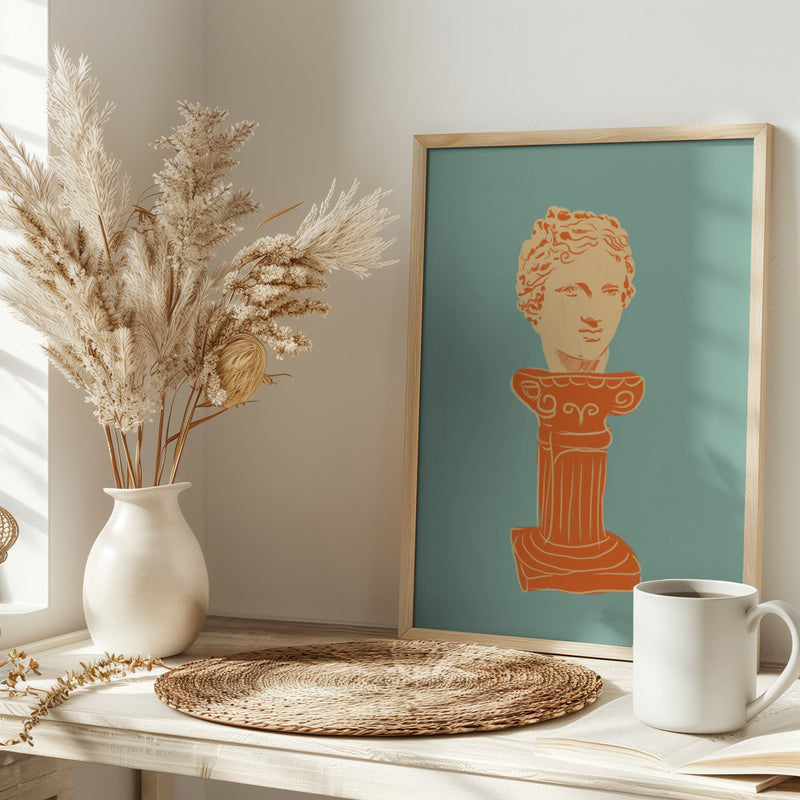 Head On Pedestal - Stretched Canvas, Poster or Fine Art Print I Heart Wall Art